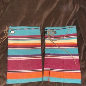 Serape boot rugs